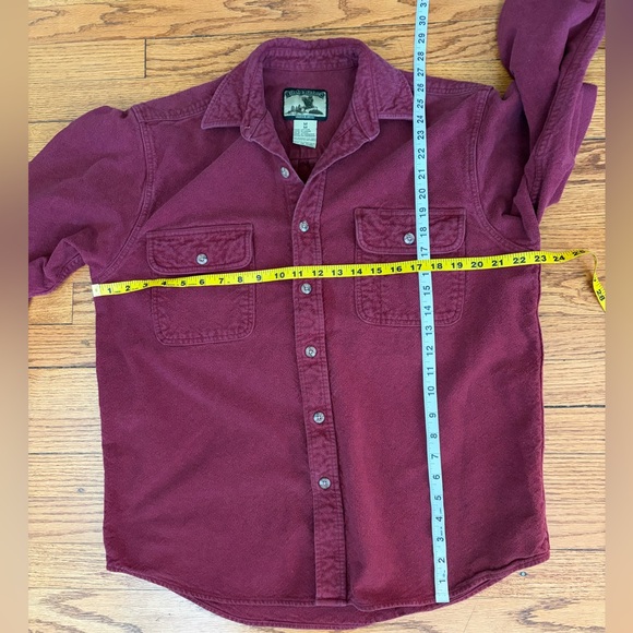 Field and Stream Men’s Burgundy Wine Button Up Shirt - Picture 6 of 6
